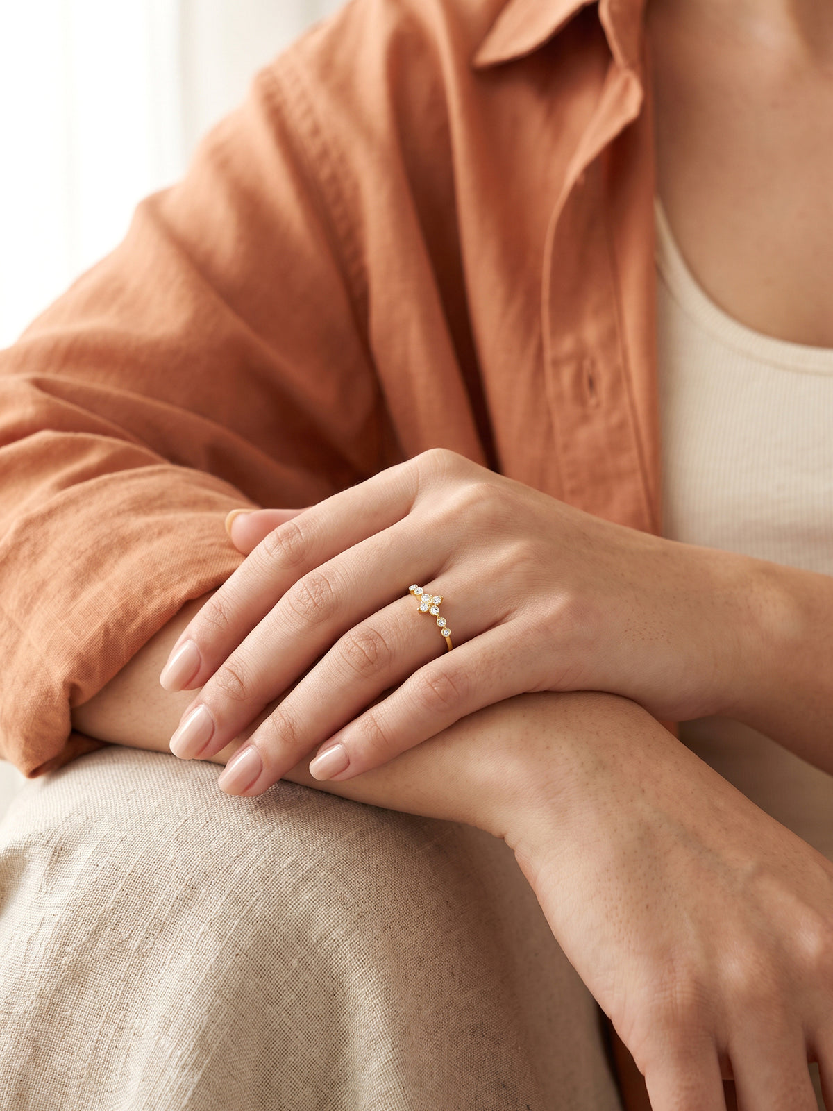 Golden Fleurinia Ring (Size 12)