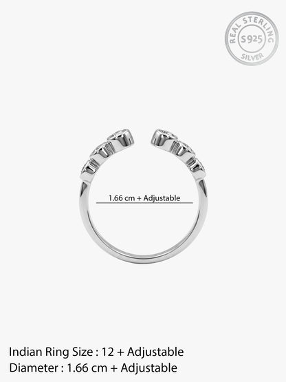 Silver Haloea Ring (Size 12)