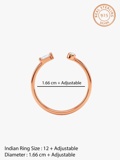 Rose Gold Evelora Ring (Size 12)