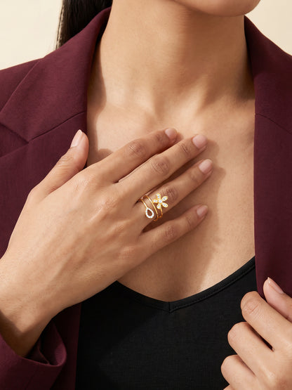 Golden Nerine Ring (Size 12)