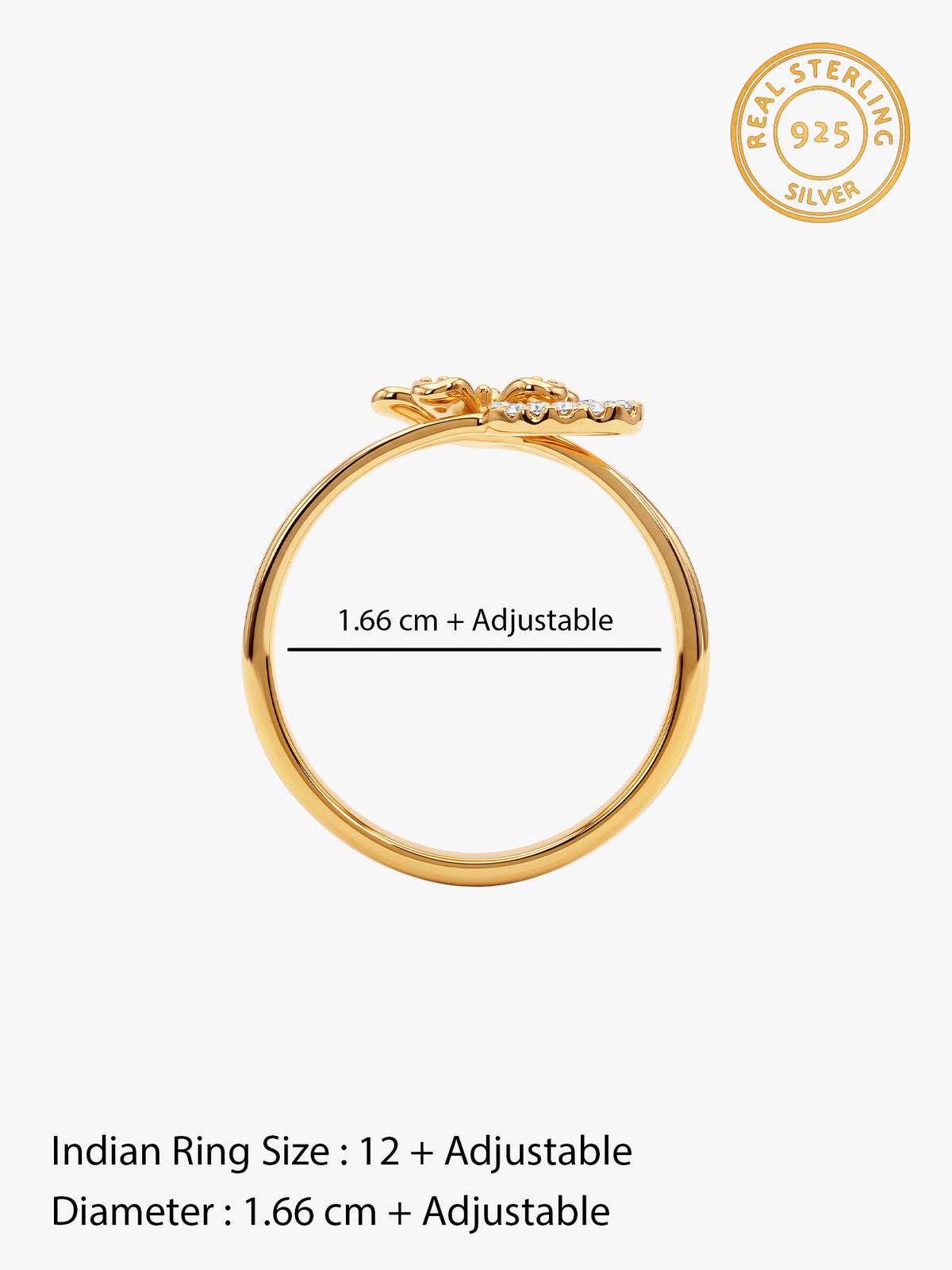 Golden Nerine Ring (Size 12)