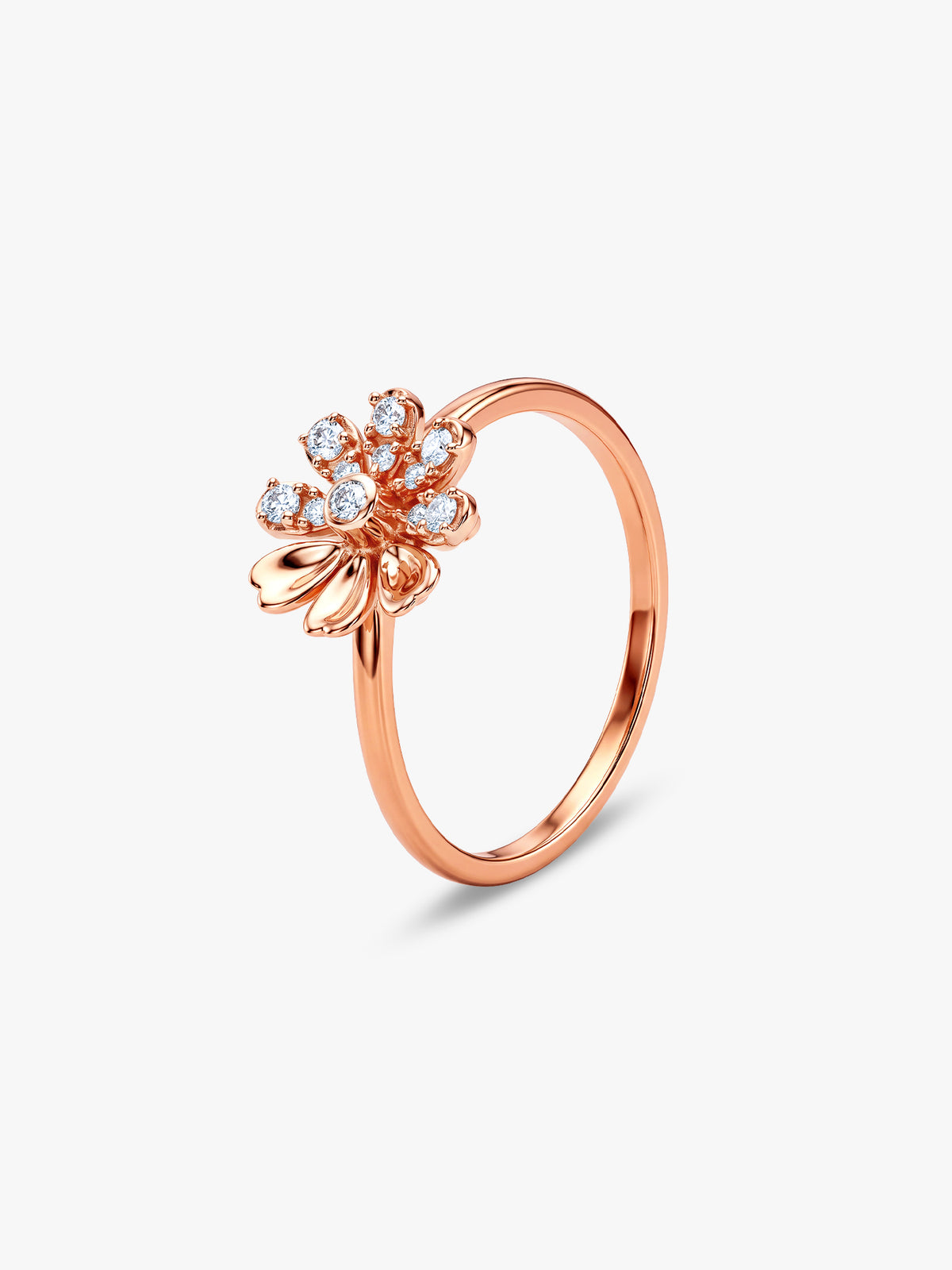Rose Gold Fleurelle Ring (Size 12)