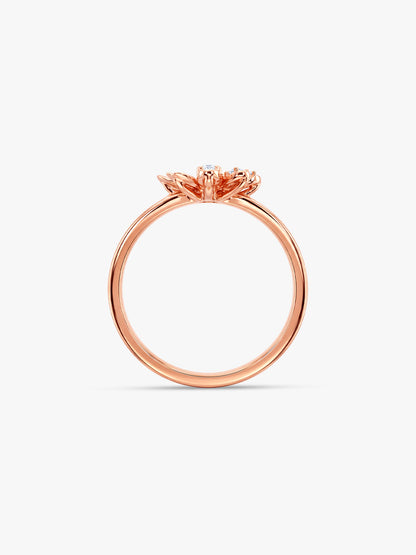 Rose Gold Fleurelle Ring (Size 12)
