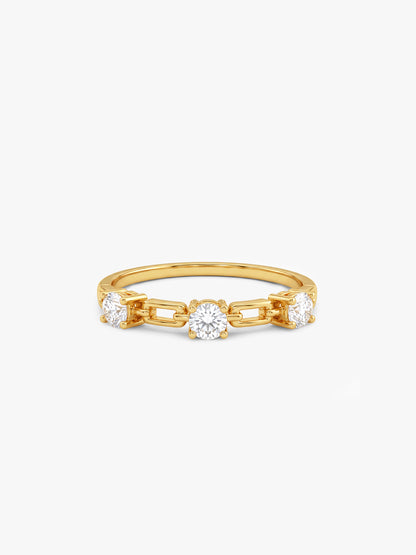Golden Trielle Luxe Ring (Size 12)