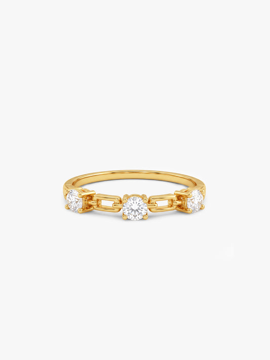 Golden Trielle Luxe Ring (Size 12)