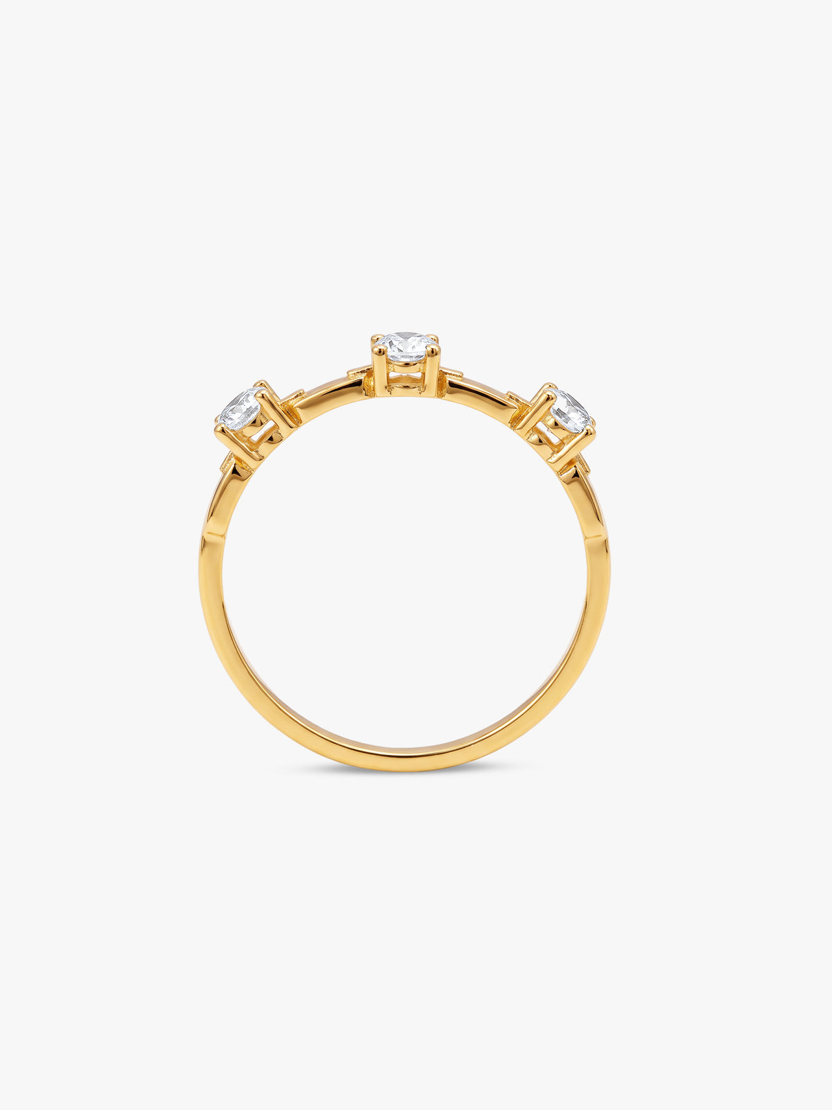 Golden Trielle Luxe Ring (Size 12)