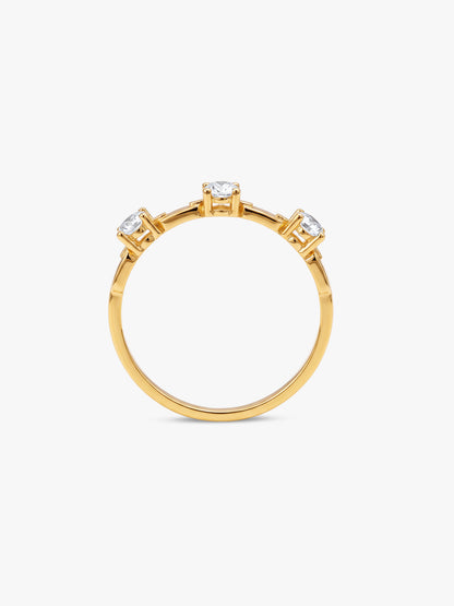 Golden Trielle Luxe Ring (Size 12)