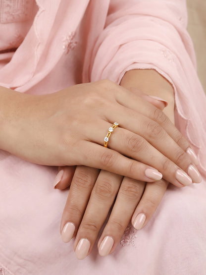 Golden Trielle Luxe Ring (Size 12)