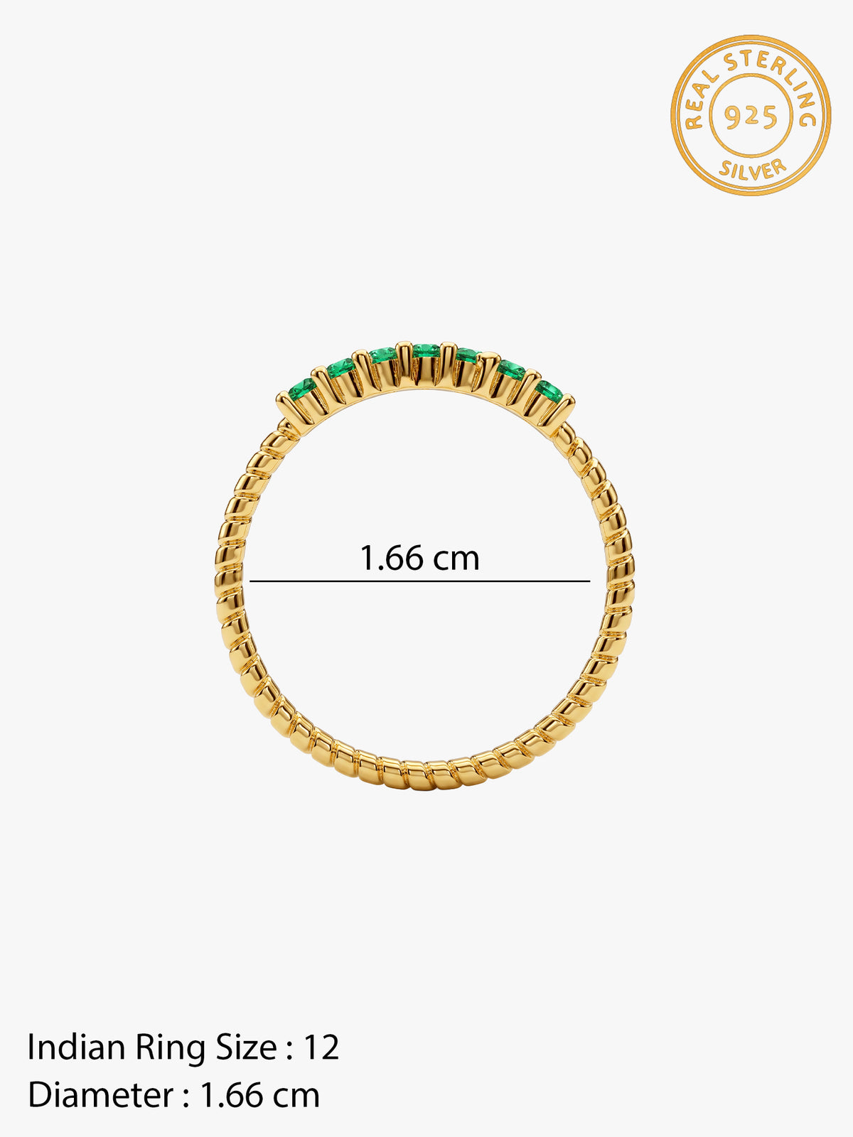 Golden Verdina Ring (Size 12)