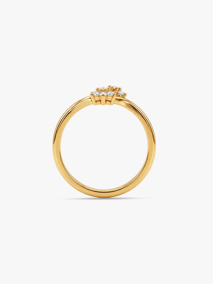 Golden Floral Energy Ring (Size 12)