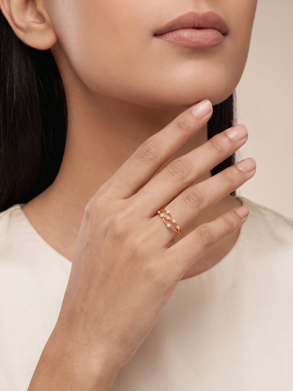 Golden Callista Ring (Size 12)