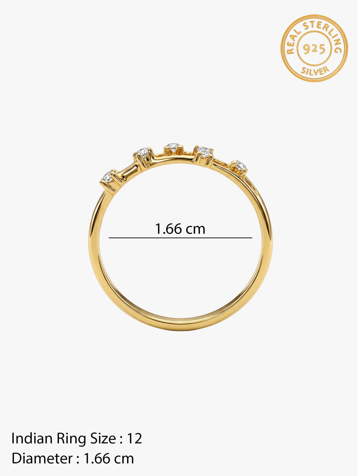 Golden Callista Ring (Size 12)