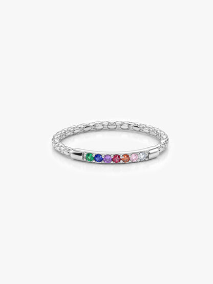 Silver Prism Spectra Ring (Size 12)