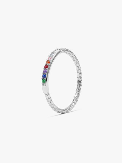 Silver Prism Spectra Ring (Size 12)
