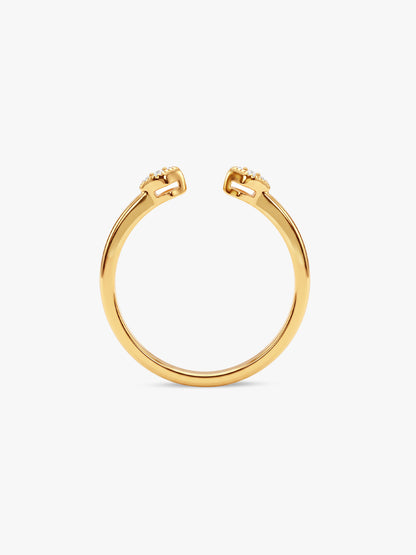 Golden Diamante Ring (Size 16)