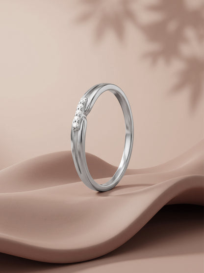 Silver Caelum Contour Ring (Size 12)