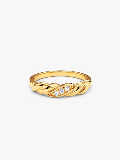Golden Twistelle Ring (Size 12)