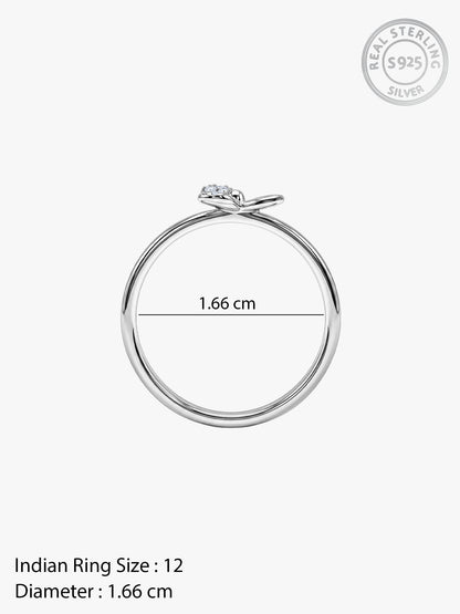 Silver Dahlina Ring (Size 12)