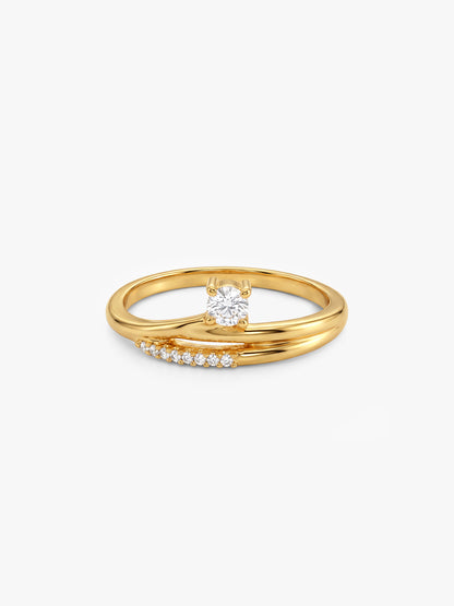 Golden Iridescent Promise Band (Size 12)