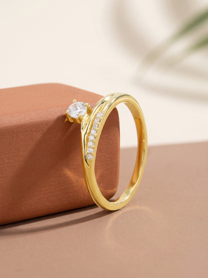 Golden Iridescent Promise Band (Size 12)