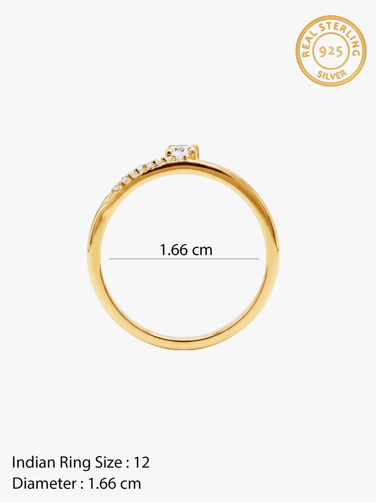 Golden Iridescent Promise Band (Size 12)