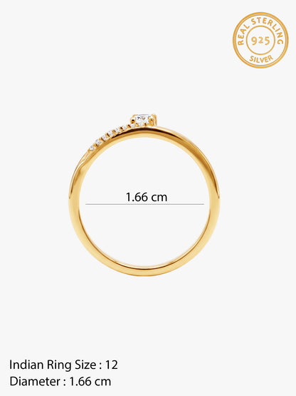 Golden Iridescent Promise Band (Size 12)