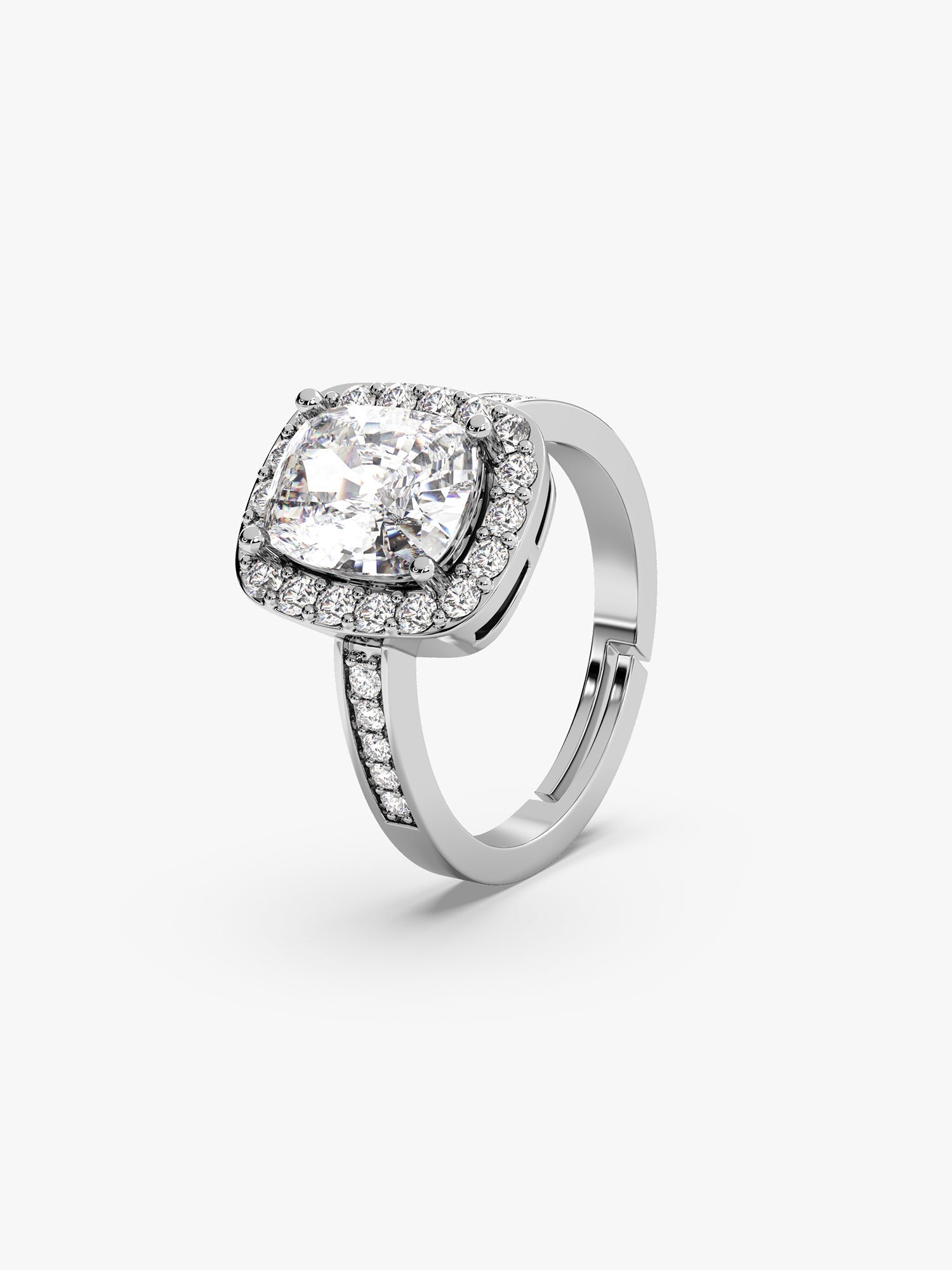 Silver Classic Solitaire Ring