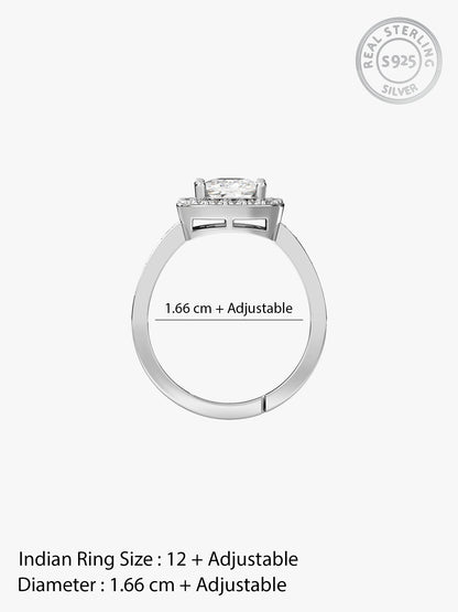 Silver Classic Solitaire Ring