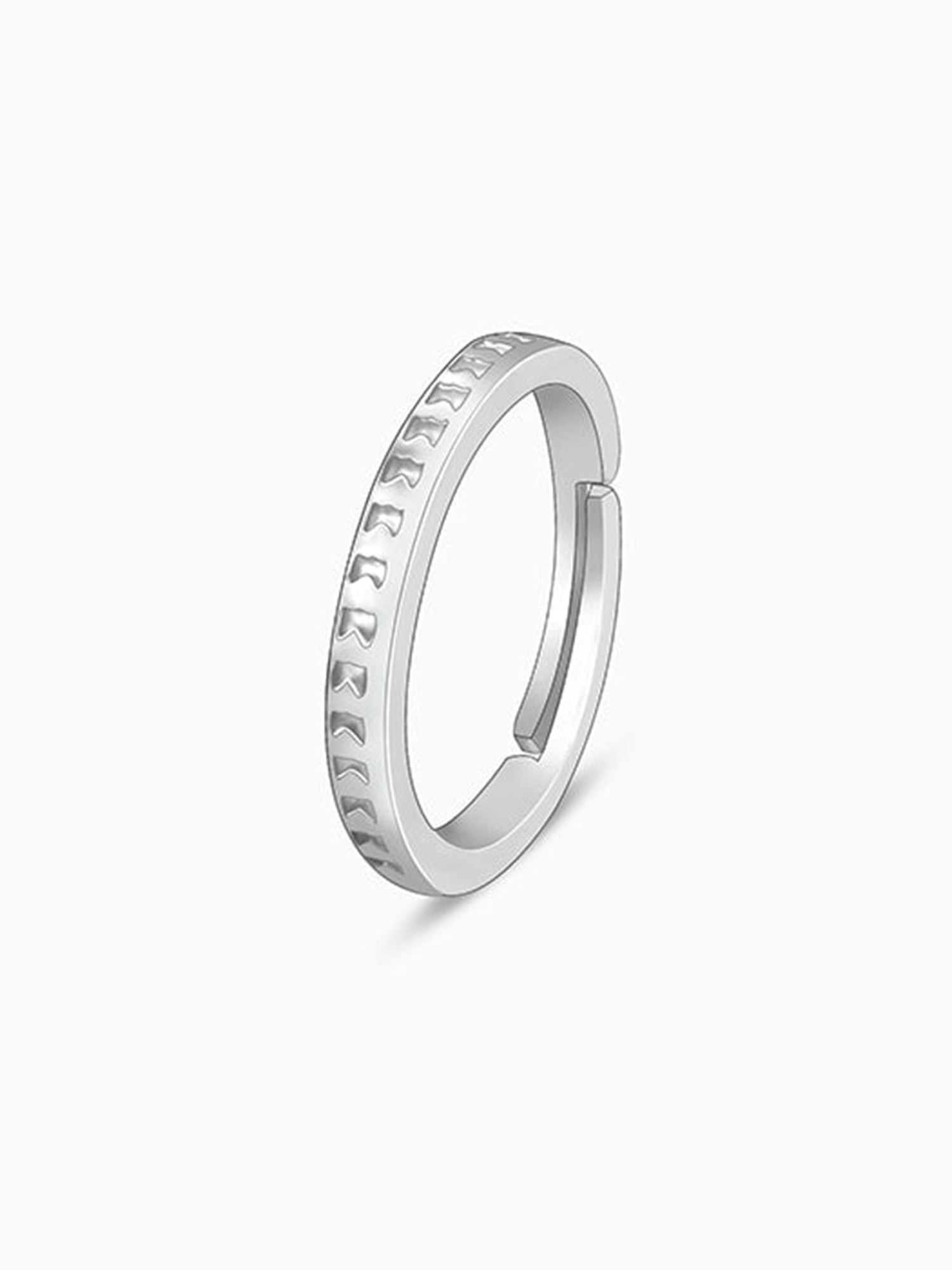 Silver Dear Hearts Ring