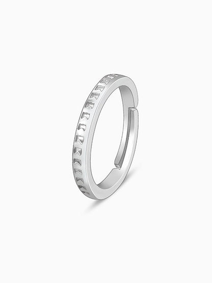 Silver Dear Hearts Ring