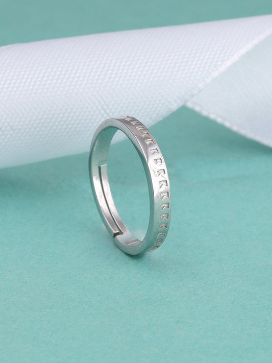 Silver Dear Hearts Ring