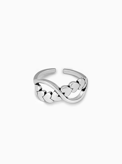 Silver Infinite Love Ring