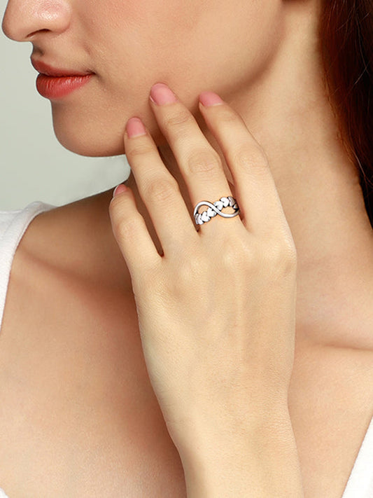 Silver Infinite Love Ring