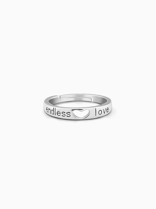 Silver Endless Love Ring