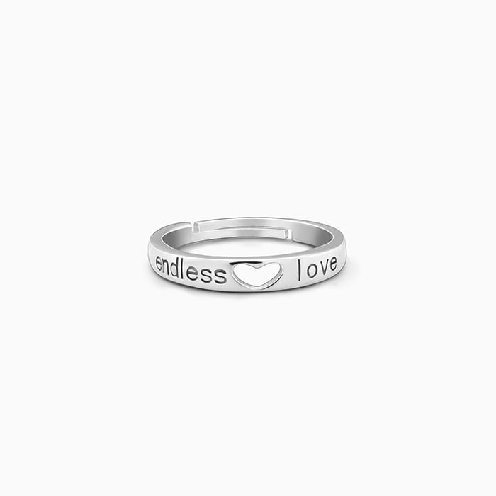 Silver Endless Love Ring - Image 1