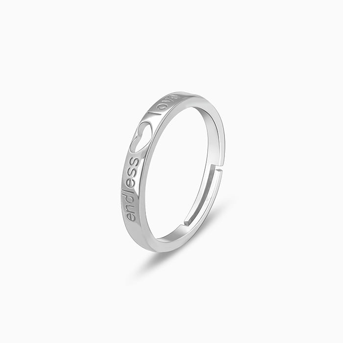 Silver Endless Love Ring - view 4