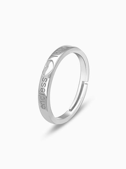 Silver Endless Love Ring