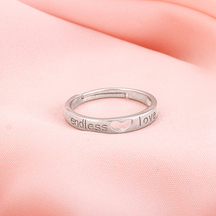 Silver Endless Love Ring - view 2
