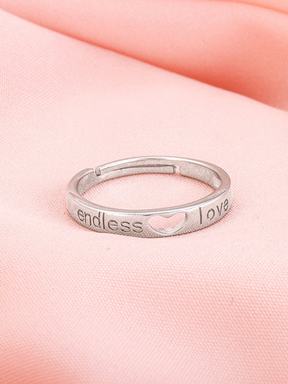 Silver Endless Love Ring