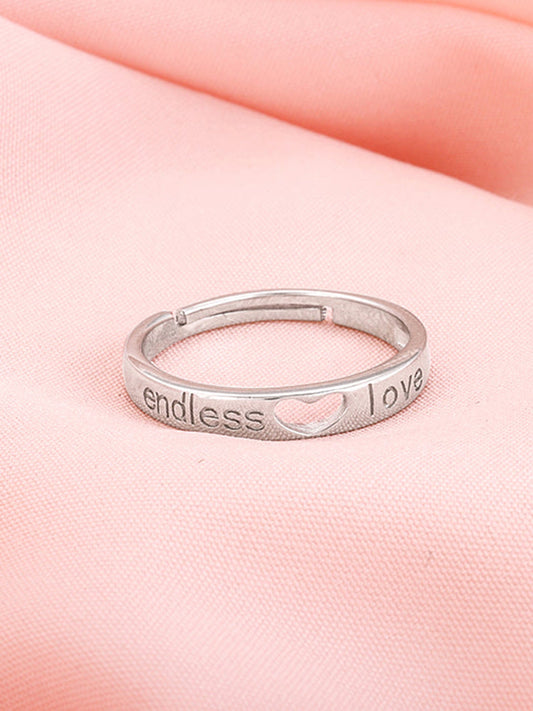 Silver Endless Love Ring