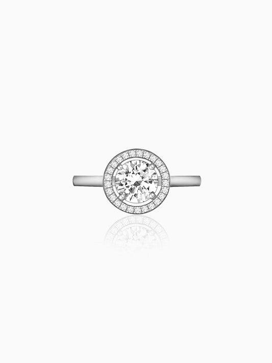 Silver Zircon Sunshine Ring
