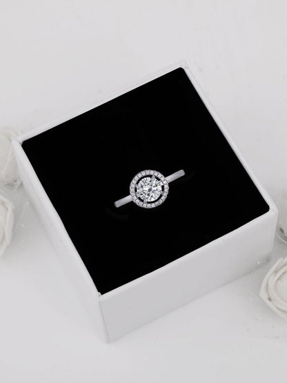 Silver Zircon Sunshine Ring