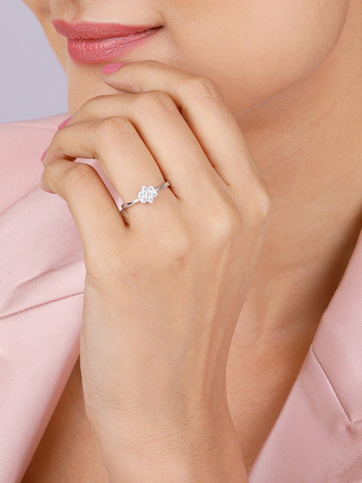 Simple Zircon Stone Ring