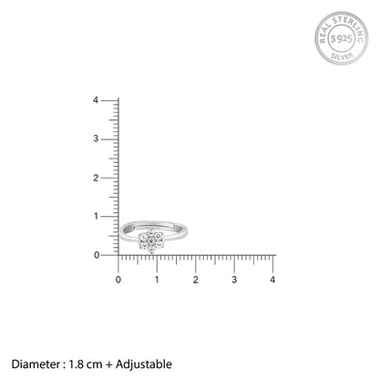 Simple Zircon Stone Ring