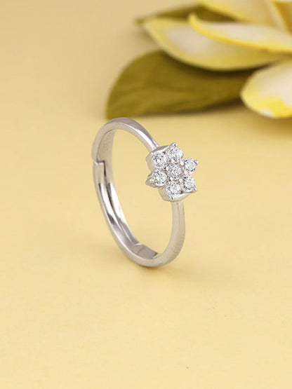 Simple Zircon Stone Ring