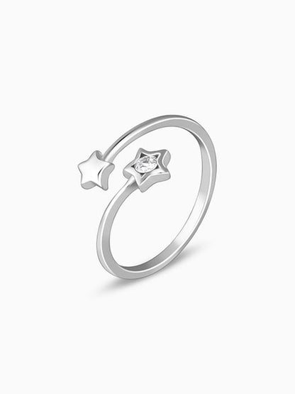 Silver Starlit Shine Ring