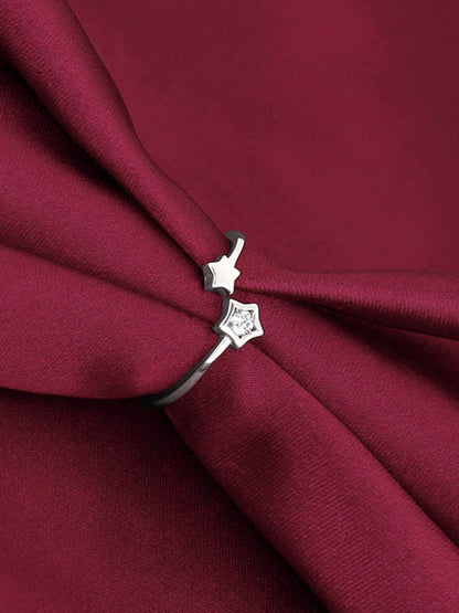 Silver Starlit Shine Ring