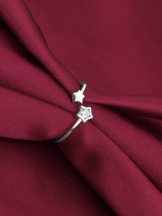 Silver Starlit Shine Ring