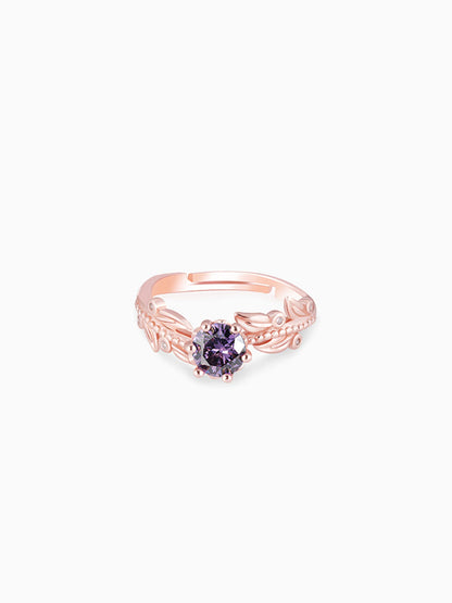 Rose Gold Amethyst Ring