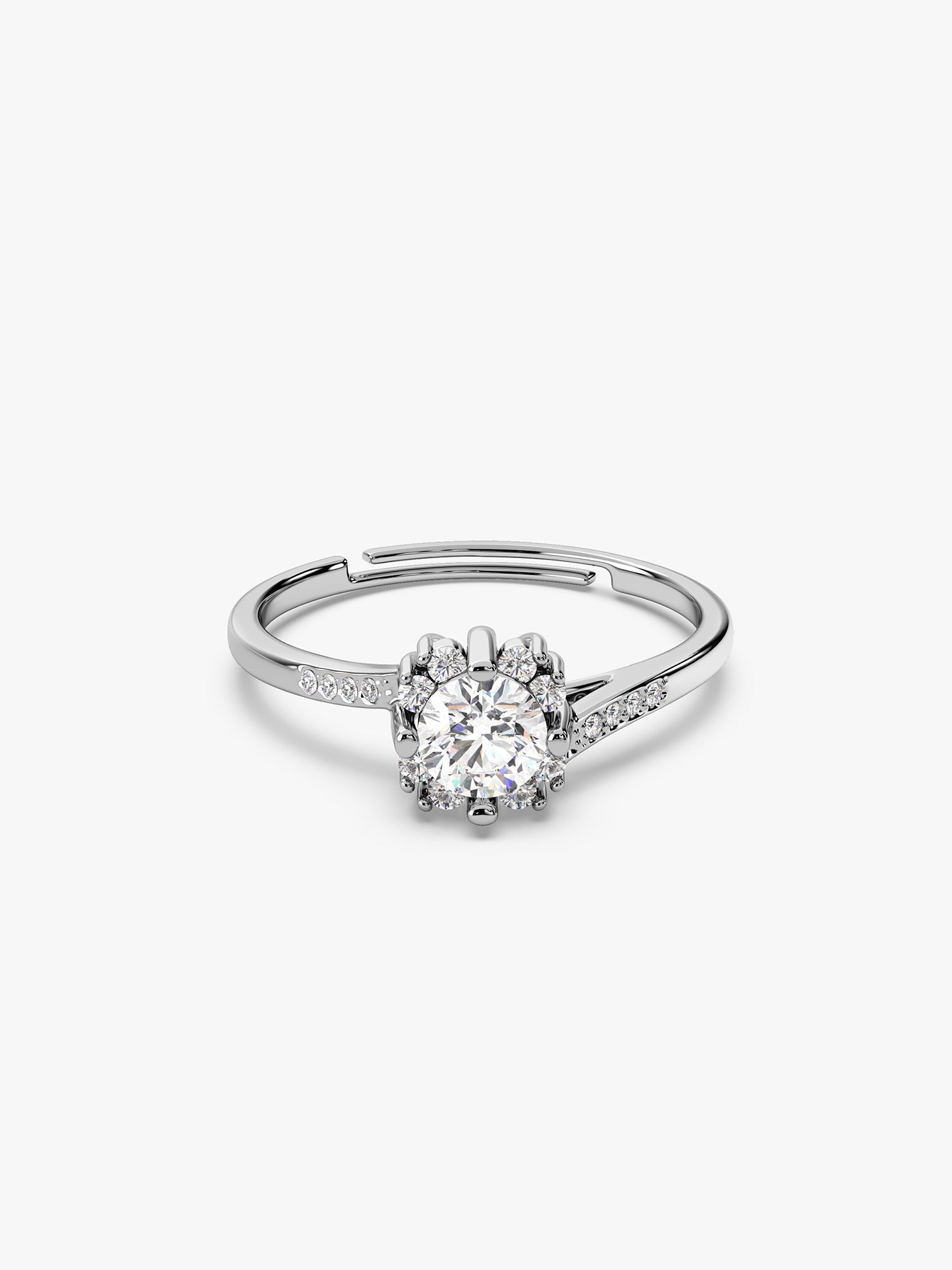 Kriti Sanon Silver Zircon Twist Ring